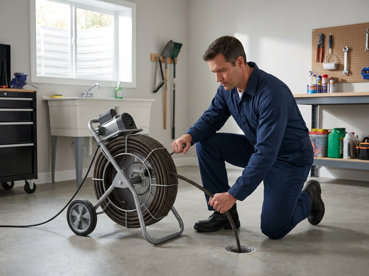 Slow or clogged drains in the kitchen, bath, or main line, cleared fast and without the mess.